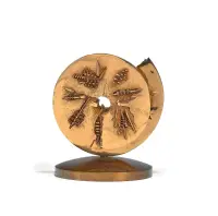 Spiral by Arnaldo Pomodoro, Gilded bronze, ed, sold May 2025