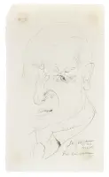 Self portrait (Par lui même) by Léopold Survage, Pencil on paper, offered May 2025