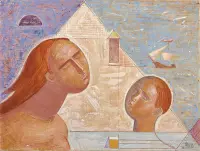 Il mare by Mario Tozzi, Oil on canvas, sold May 2025