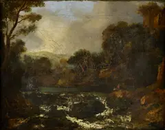 On the Findhorn by John Thomson, oil on canvas, offered Jan 2011