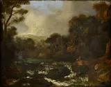 On the Findhorn by John Thomson, oil on canvas, offered Jan 2011