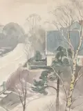 Village scene by Paul Kayser, offered Jan 2011