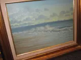 Sea Shore by Nicholas Mace, acrylic on board, sold Dec 2011