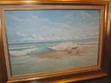 Sea Shore by Nicholas Mace, acrylic on board, sold Dec 2011