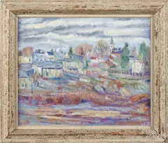 impressionist townscape by Charles Frith, oil on canvas, sold Jan 2015