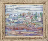 impressionist townscape by Charles Frith, oil on canvas, sold Jan 2015