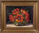 still life by Clarence Ira Dreisbach, oil on board, sold Jan 2015