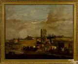 Philadelphia rooftops by Seymour Remenick, oil on canvas, offered Jan 2015