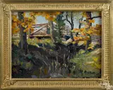 Untitled by Richard Evett Bishop, oil on board, offered Jan 2015