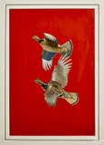of a grouse in flight by Richard Evett Bishop, oil on board, offered Jan 2015