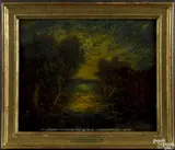 landscape by Ralph Albert Blakelock, oil on panel, sold Jan 2015