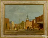 of a Philadelphia street scene by Seymour Remenick, oil on canvas, offered Jan 2015
