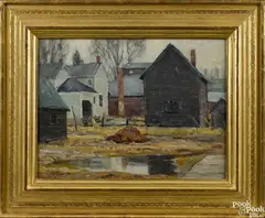 Untitled by John F. Carlson, oil on board, sold Jan 2015