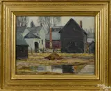 Untitled by John F. Carlson, oil on board, sold Jan 2015