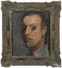 portrait by Franklin C. Watkins, oil on canvas, sold Jan 2015
