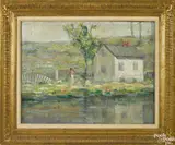 impressionist landscape by George Loftus Noyes, oil on canvas, offered Jan 2015