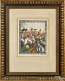 illustration of the death of Lieutenant Michael Grabowski by Arthur Szyk, watercolor and gouache, offered Jan 2015