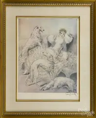 Untitled by Louis Icart, lithograph, sold Dec 2014