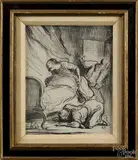 10'' x 8''. by Honoré Daumier, lithograph, sold Dec 2014