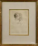 Untitled by Mary Stevens Cassatt, etching, sold Dec 2014