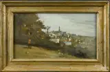 impressionist landscape by Seymour Remenick, oil on board, offered Dec 2014