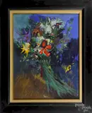 still life by Leon Kelly, pastel, sold Dec 2014