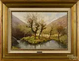 landscape by Riccardo Colucci, oil on canvas, offered Dec 2014