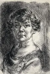 Dolly by John Sloan, 1929, etching, sold Oct 2023