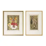 Woodcuts, Group of 2 by Tadashi Nakayama, 1967/68, woodcut, sold Oct 2023