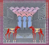 Untitled (Architectural Dogs) by Pedro Friedeberg, serigraph, sold Oct 2023