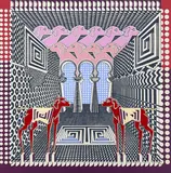 Untitled (Architectural Dogs) by Pedro Friedeberg, serigraph, sold Oct 2023