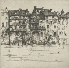 Verona by Ernest D. Roth, 1924, etching, sold Oct 2023