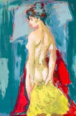 After the Rain by Jan De Ruth, silkscreen on paper, sold Oct 2023
