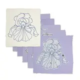 Iris (6 Works) by Lowell Nesbitt, 1982, serigraph on handmade paper, sold Oct 2023