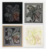 Lillies (Series of 4 Works) by Lowell Nesbitt, 1988, serigraph, sold Oct 2023