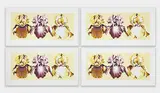 Three Irises on Yellow, Set of 4 by Lowell Nesbitt, 1980, serigraph, sold Oct 2023