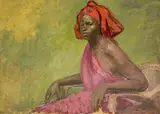 Portrait of a Woman by Albert Bela Bauer, oil on canvas, sold Nov 2023