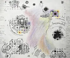 Needless Needles by Mary Bauermeister, 1972, lithograph, sold Dec 2023
