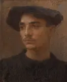 Portrait de mon fils Jean by Léon Augustin Lhermitte, 1893, Pastel, sold May 2022