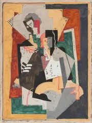 Les Musiciens by Albert Gleizes, vers 1920, Gouache, sold May 2022