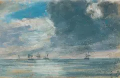 Marine by Eugène Boudin, Pastel, sold Apr 2022