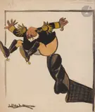 Au revoir, Édouard VII by Tomás Julio Leal Camara Da, vers 1903, Gouache, sold Apr 2022