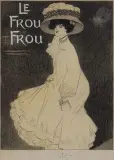 Le Frou Frou by Joan Cardona i Lladós, Crayon noir et rehauts de gouache blanche, sold Apr 2022