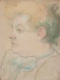 Portrait de la femme de chambre by Émile Schuffenecker, Pastel, sold Apr 2022