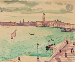 Venise by Albert Marquet, 1936, Aquarelle, sold Apr 2022