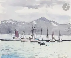 Port de Tromsø, Norvège by Albert Marquet, 1925, Aquarelle, sold Apr 2022