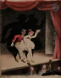 Danseurs de cabaret by Otto Nückel, Aquarelle et crayon noir, sold Apr 2022