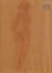 Nu debout by André Derain, Sanguine, sold Apr 2022