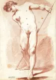 Académie d'homme by Charles André van Loo, Sanguine, annotée à la plume en bas à gauche Carle Van Loo aitant à Rome, sold Sep 2008