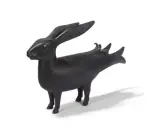 Lapin Polymorphe (petit), 1968/1988 by François-Xavier Lalanne, Épreuve en bronze à patine noire, sold Nov 2021